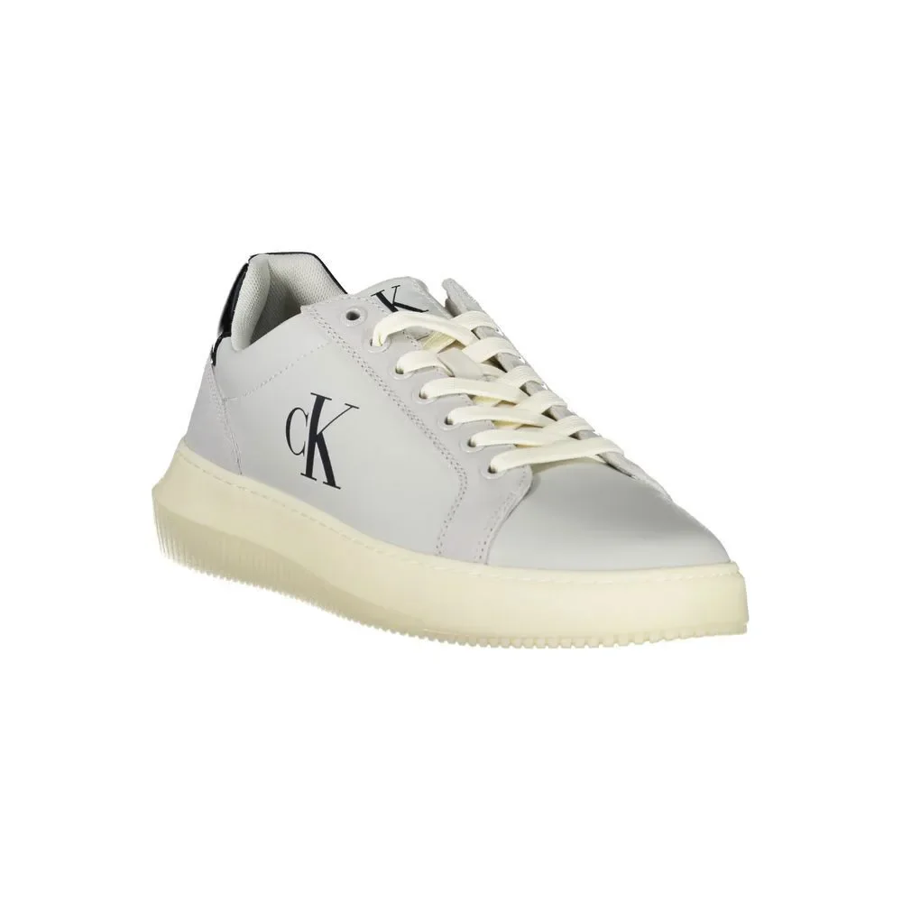 Calvin Klein Brown Leather Men Sneaker - Picture 2 of 3